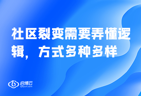 社區(qū)裂變需要弄懂邏輯,，方式多種多樣