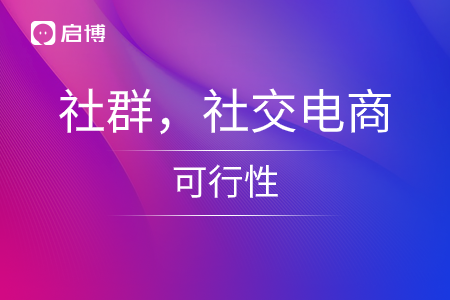 社群,，社交電商的可行性